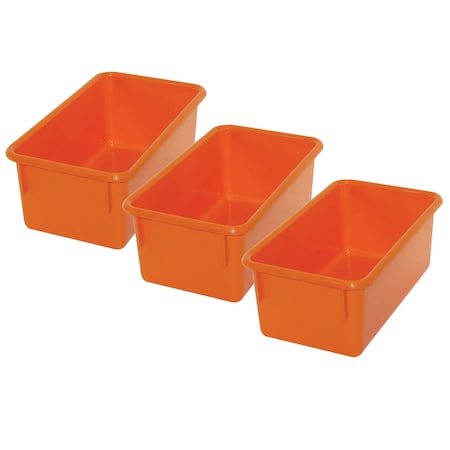 Romanoff Storage Bin, Orange, 3 PK ROM12109